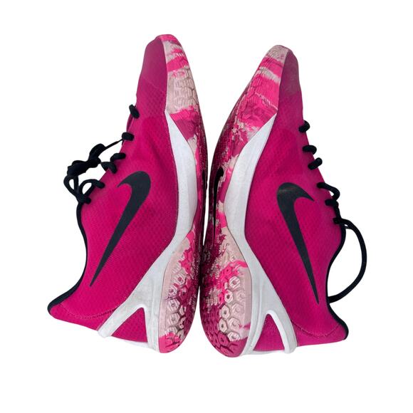 Nike HyperChase TB Basketball Shoes Mens 8 Pink Lace Up‎ Rubber Sole 705363-602 - Picture 7 of 9